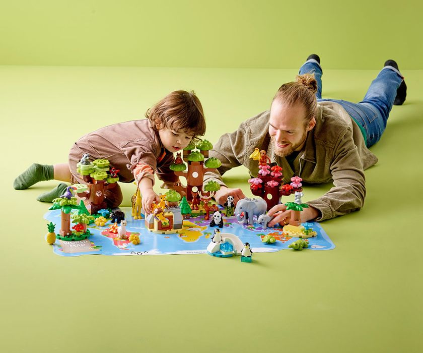 LEGO® DUPLO® - Диви животни от целия свят 10975, 142 части