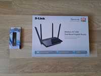 Router D-LINK DIR-842,Dual-Band 300+867 Mbps, WAN, LAN +Adaptor E-Boda