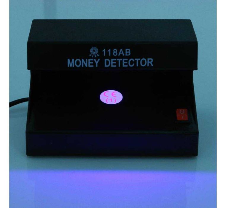 Детектор за пари AD-118AB, банкноти, UV фенер, 220VAC, 4W