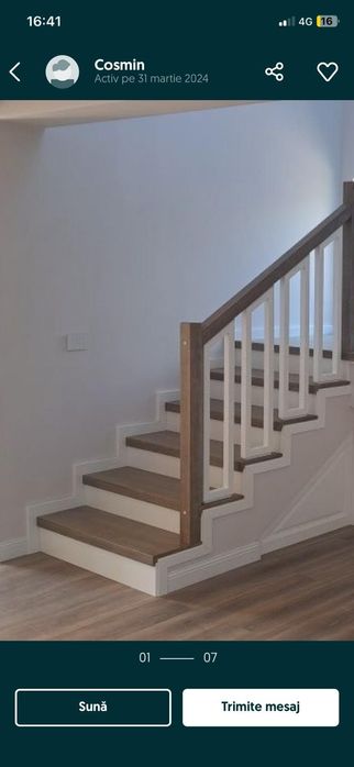 Scari interioare din lemn