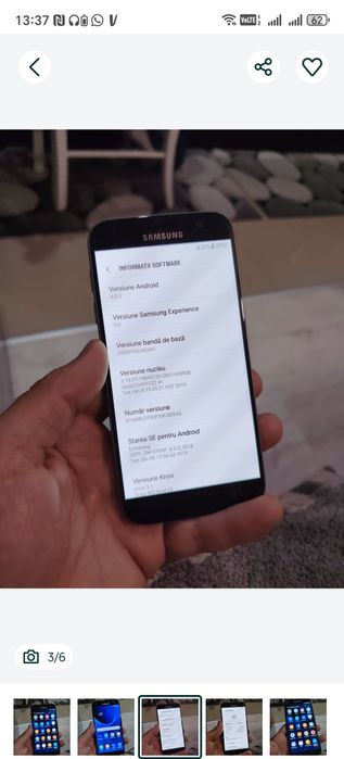 Samsung Galaxy S7 Normal  Display Original 
Android 8
Arată bine