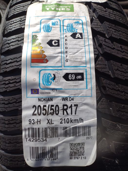 Нови 4бр.205/50/17 Nokian WRD4 dot4017