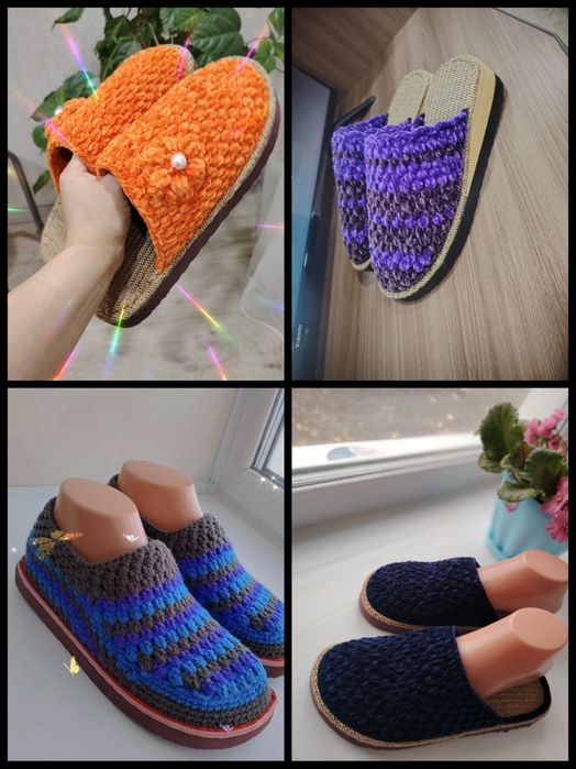 Домашние тапочки ручной работы
