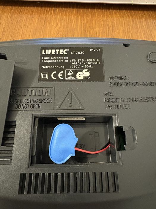 Aparat radio cu ceas Lifetec