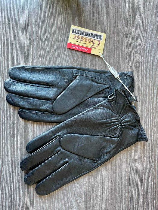 Продам кожаные перчатки Chansler, черные, новые, унисекс, теплые