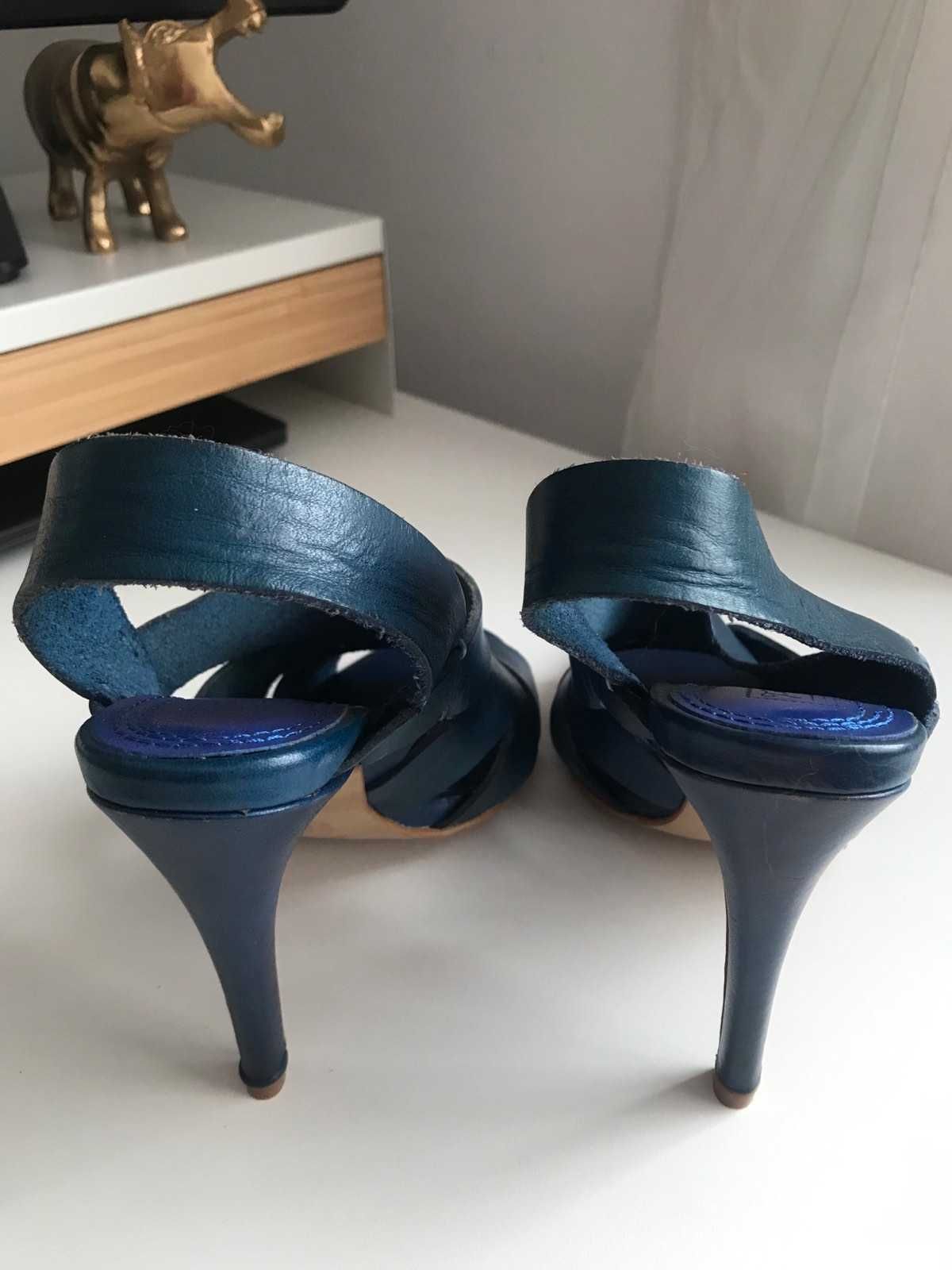 Дамски обувки, сандали - ZARA , размер 38 , естествена кожа