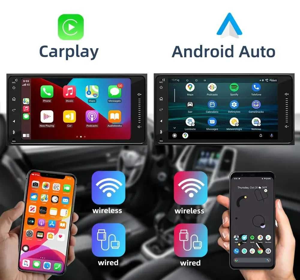 Беспроводной адаптер 2в1 (Apple Carplay / Android Auto)