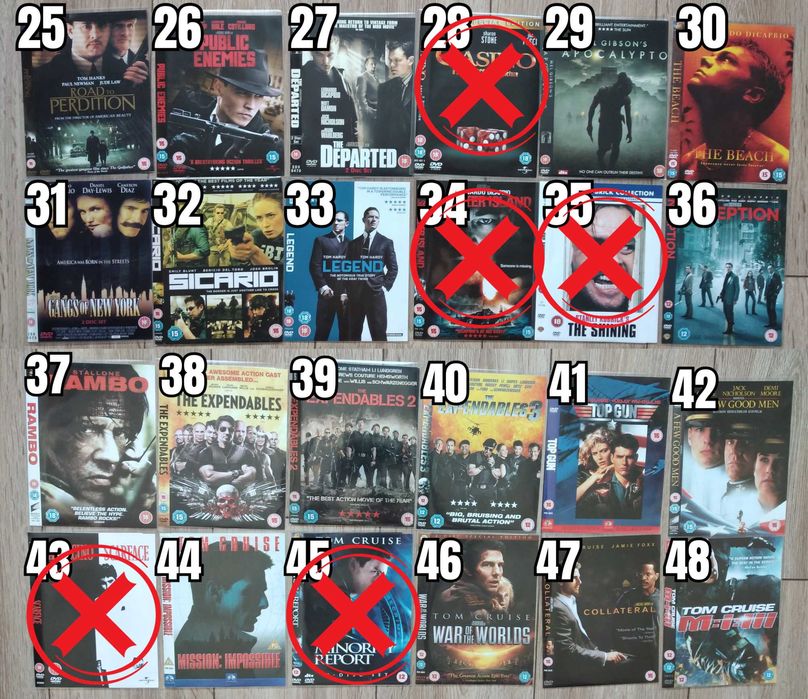 Екшън Филми DVD's Оригинални Дискове на Английски Език 4 лв/бр Movie