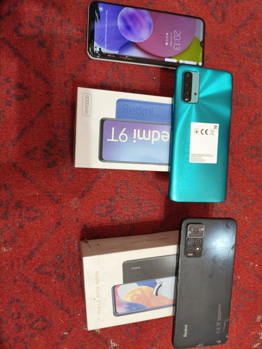 Redmi not 11 pro Redmi 9T Samsung a03s