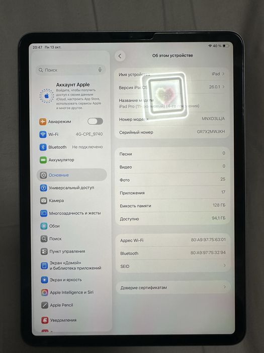 Ipad pro m2 11inch