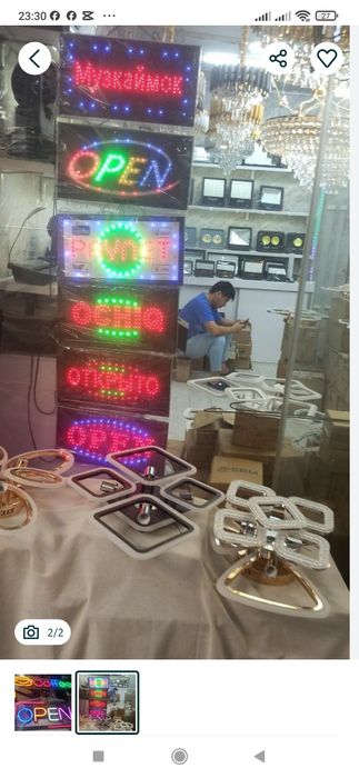 Tablichka tablo led ekran Neon