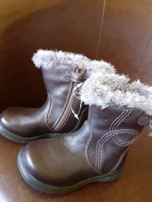 Cizme Clarks de piele, interior 12 cm