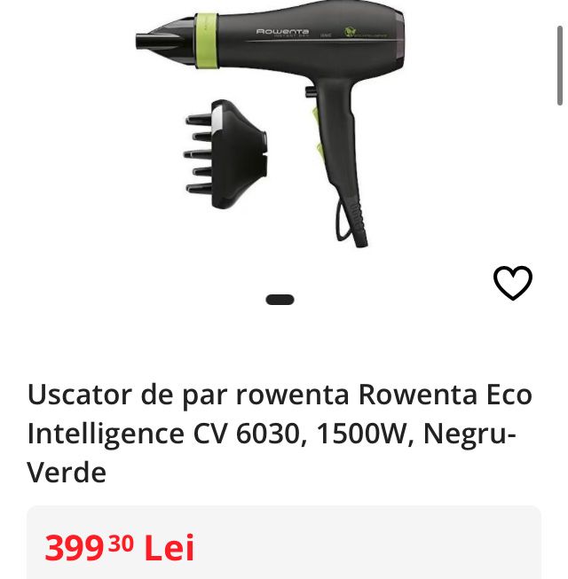 Uscator de par Rowenta  Instant Dry Eco