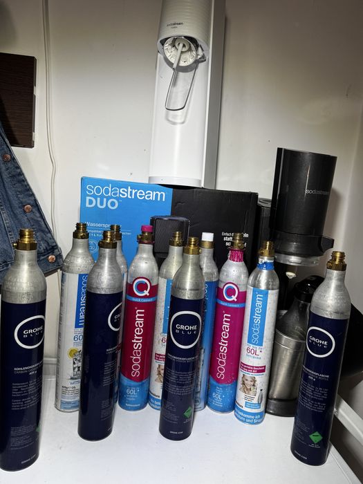 Incarcare butelii sodastream, sodastar, grohe, brita  pt sifon