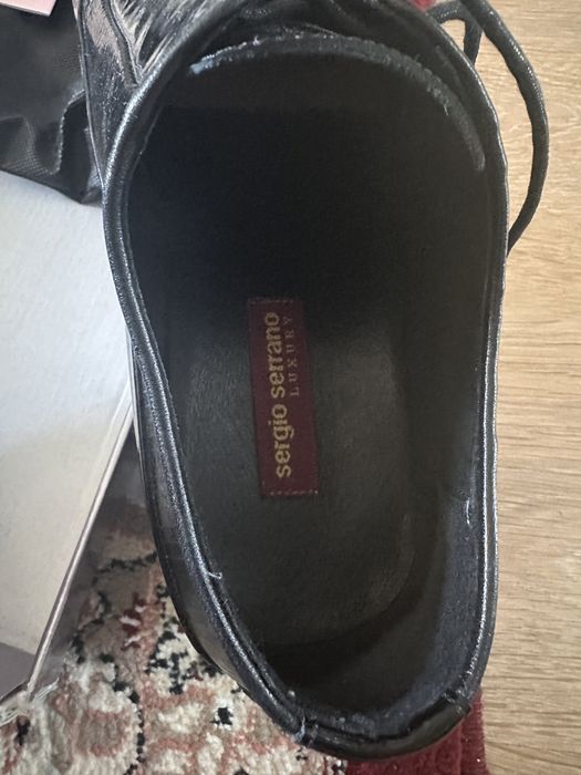 Pantofi de barbati de piele ,model deosebit, Sergio Serrano,40