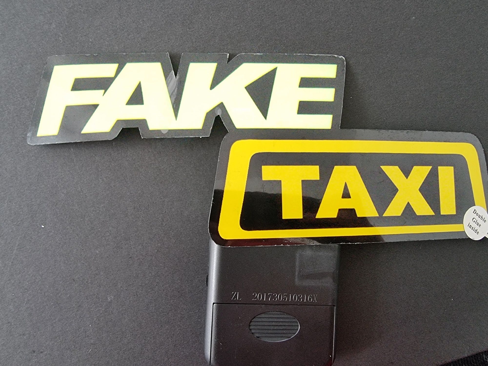 LED стикер  " FAKE TAXI "