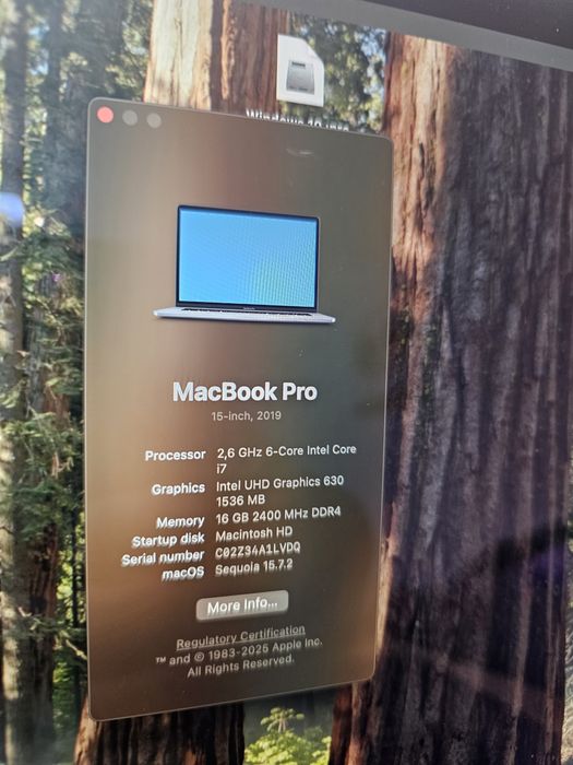 MacBook Pro 15"  2019