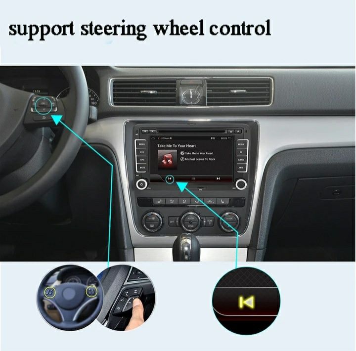 Промо! VW/SKODA/SEAT- 8 ядра Навигация( Мултимедия) Android 14 Андроид
