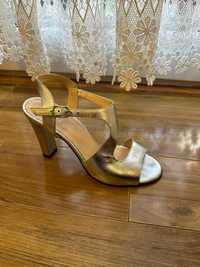 Sandale piele naturala-argintii