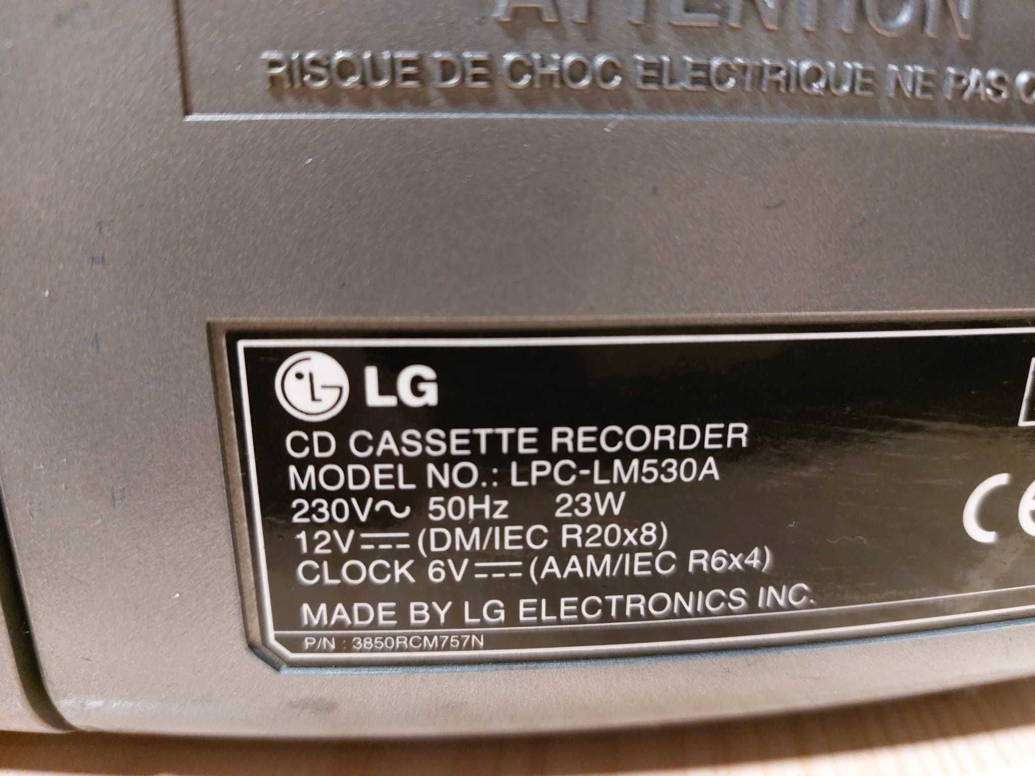 Cd casetofon recorder  cu inregistrare pe caseta LG