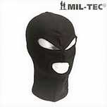 Cagula Bumbac MIL-TEC Germania,Cu 3 Orificii,Negru,Pt Airsoft si Moto