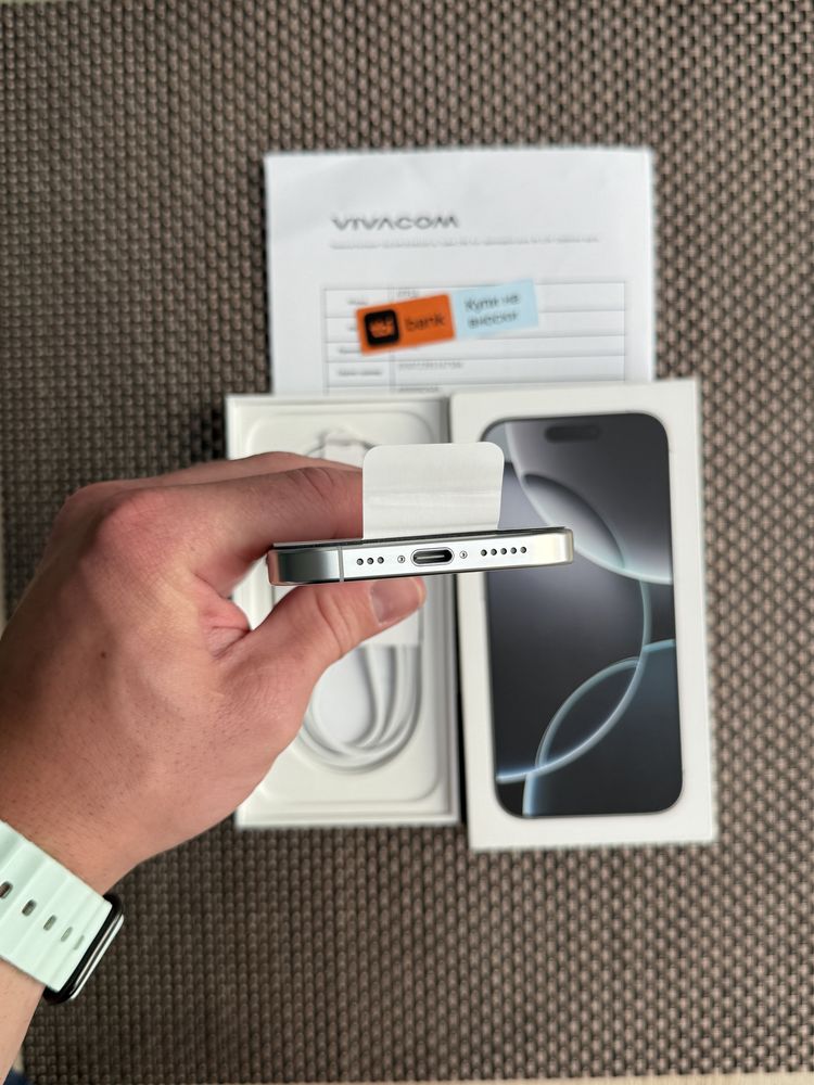 НОВ!/*ЛИЗИНГ*/ iPhone 16 Pro 128Gb White Titanium / Айфон