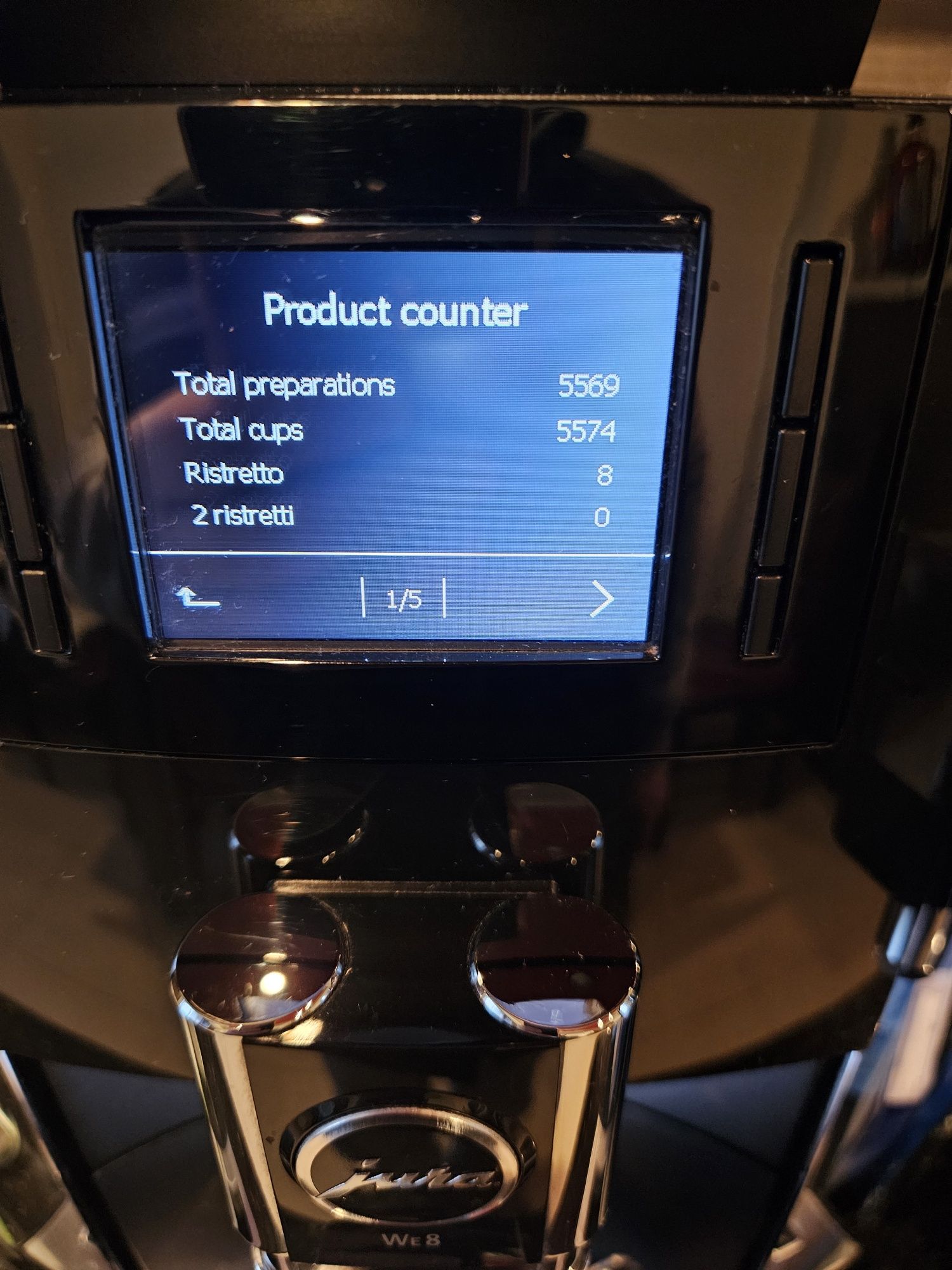 Automat cafea jura we8 (5569 selectii preparate)