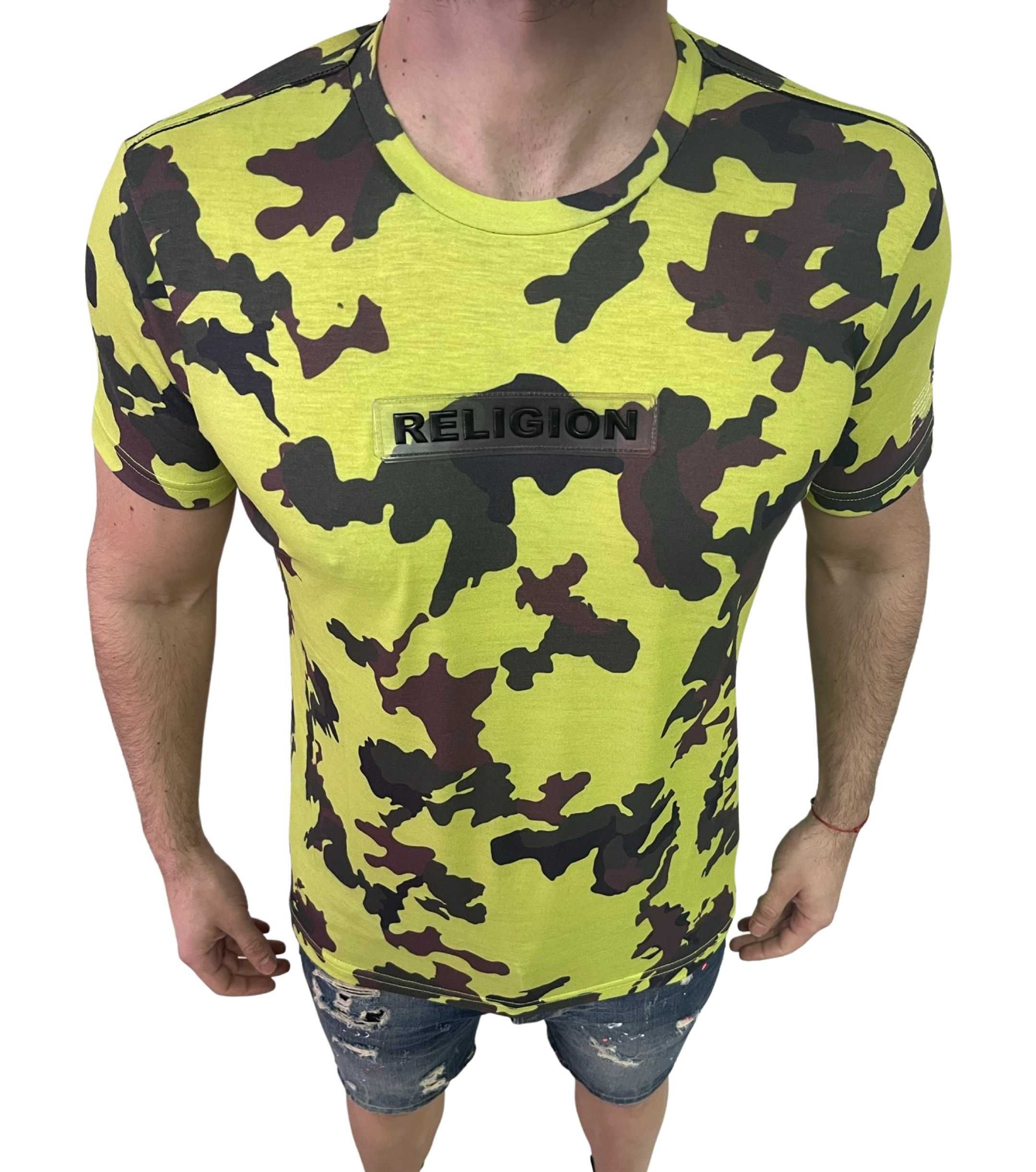 Мъжка тениска Religion Yellow Camouflage !!!