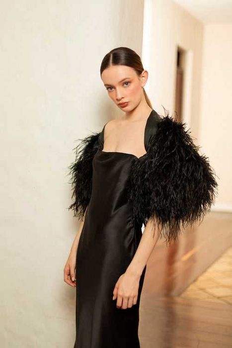 Rochie dama Andres Otalora FW24 Columbia 100% matase Poema Visual neag