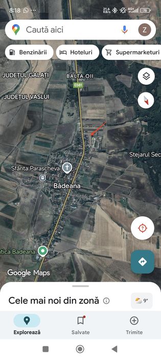 Teren intravilan - Badeana (1600 mp)