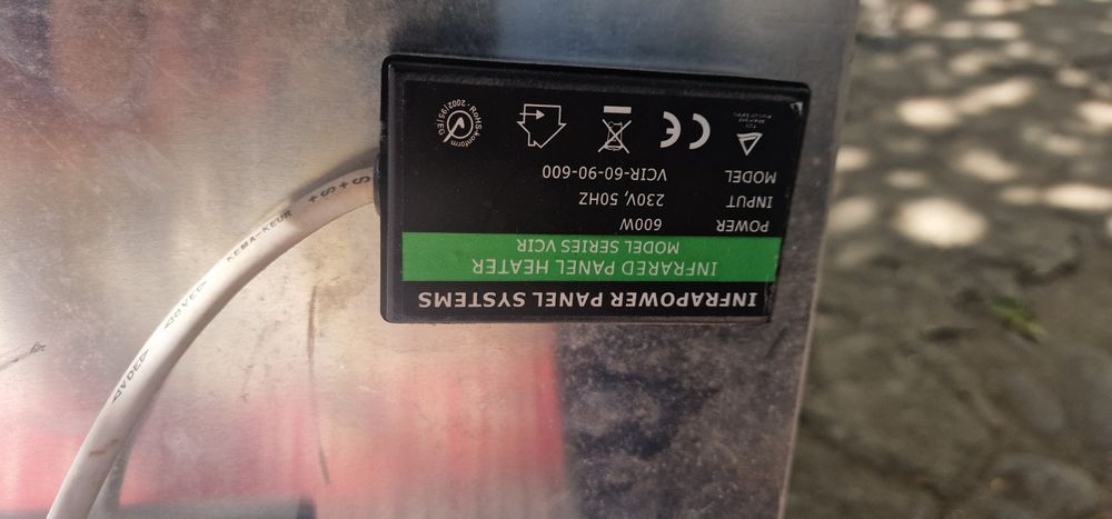 Încălzitor cu panou cu infraroșu NFRAPOWER 600W Model: VCIR-60-90-600