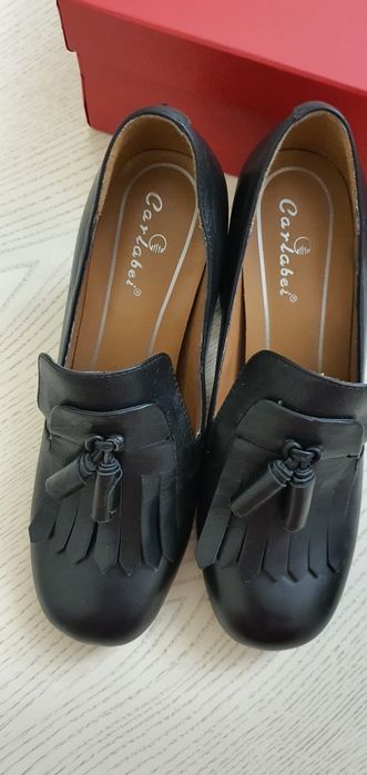 Туфли новые, чёрные, натуральная кожа, размер 36