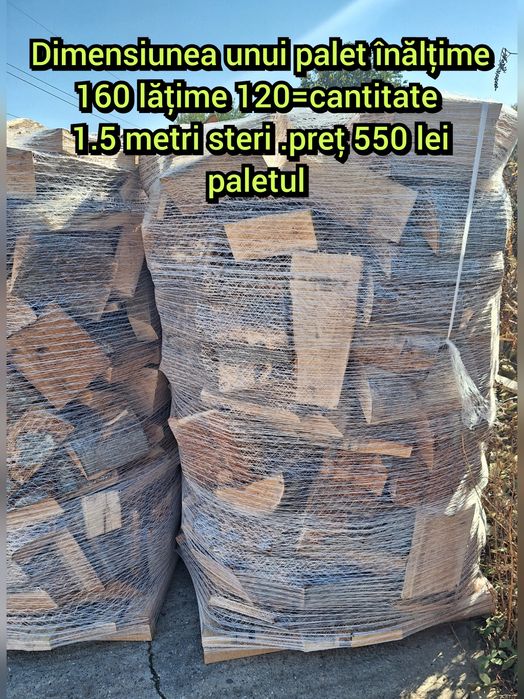 Lemne de foc la OFERTA DOAR 550 LEI PALETUL