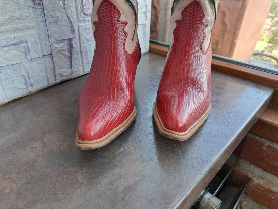 дамски каубойски ботуши,зимни обувки,боти на ток, Replay номер37