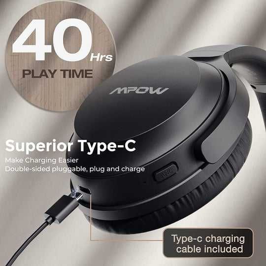 Блутут слушалки 40 часа Mpow H12 IPO