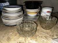 Посуда тарелки салатницы бокалы пиала