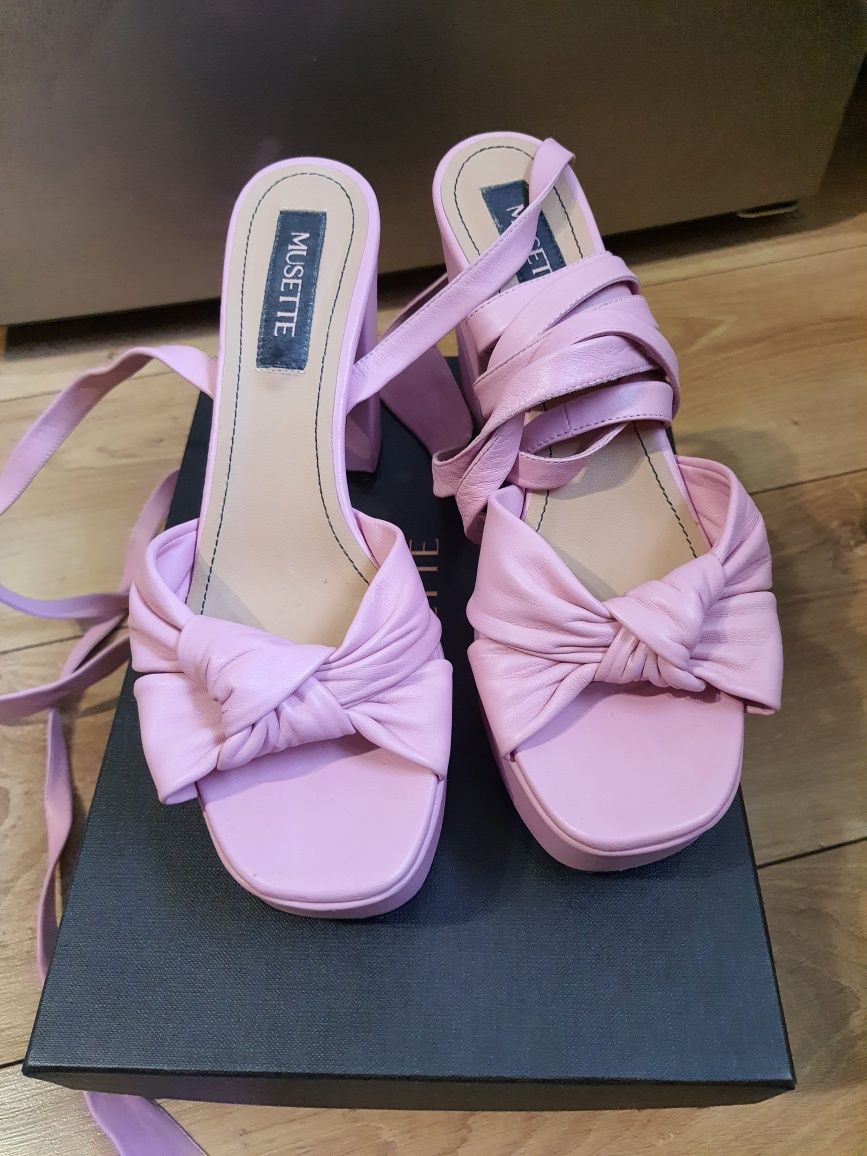 Sandale Musette piele roz