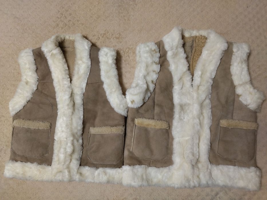 Детски елеци от естествена кожа