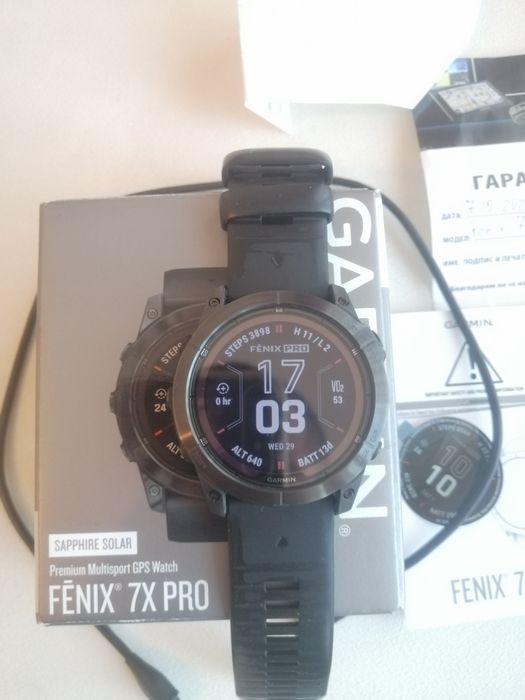 Garmin Fenix 7x pro Sapphire Solar