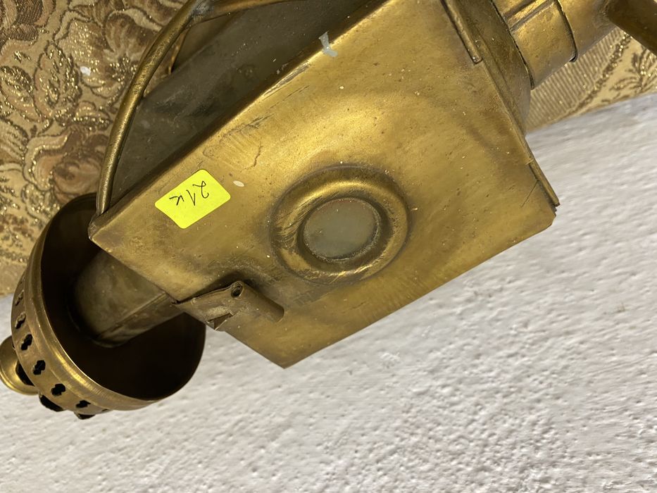 Месингов фенер от файтон или ретро автомобил