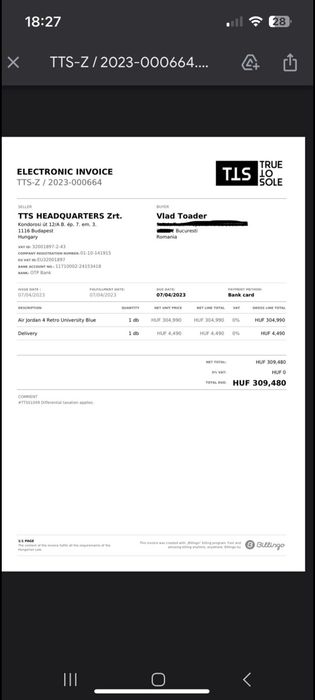 Air Jordan 4 University Blue Original Marimea 41