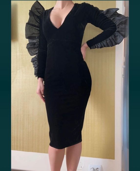 Rochie catifea eleganta