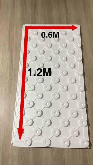 Мат из пенополистирола для тёплого пола