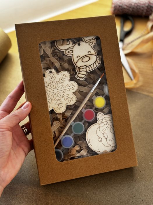 Kit creativ pictura copii +3 ani cadou Craciun