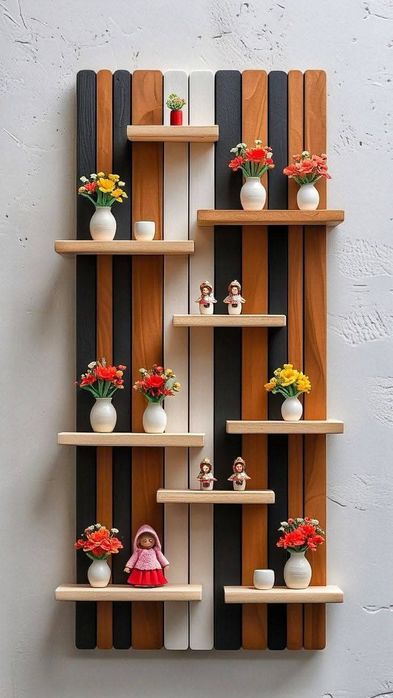 Креативные полочки и другие изделия из дерева для Вашего дома