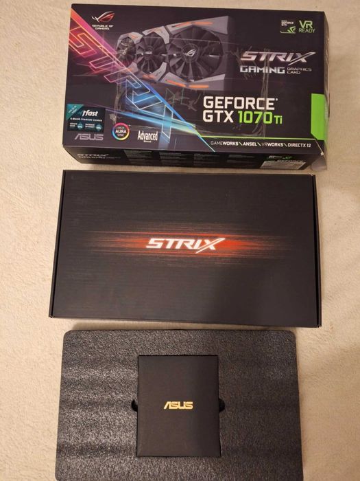 Placa video - Asus Rog Strix GTX 1070ti, 8 GB