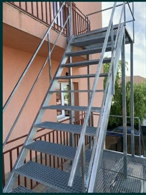 scarii metalice zincate exterioare și pentru incendii , platforme, pod