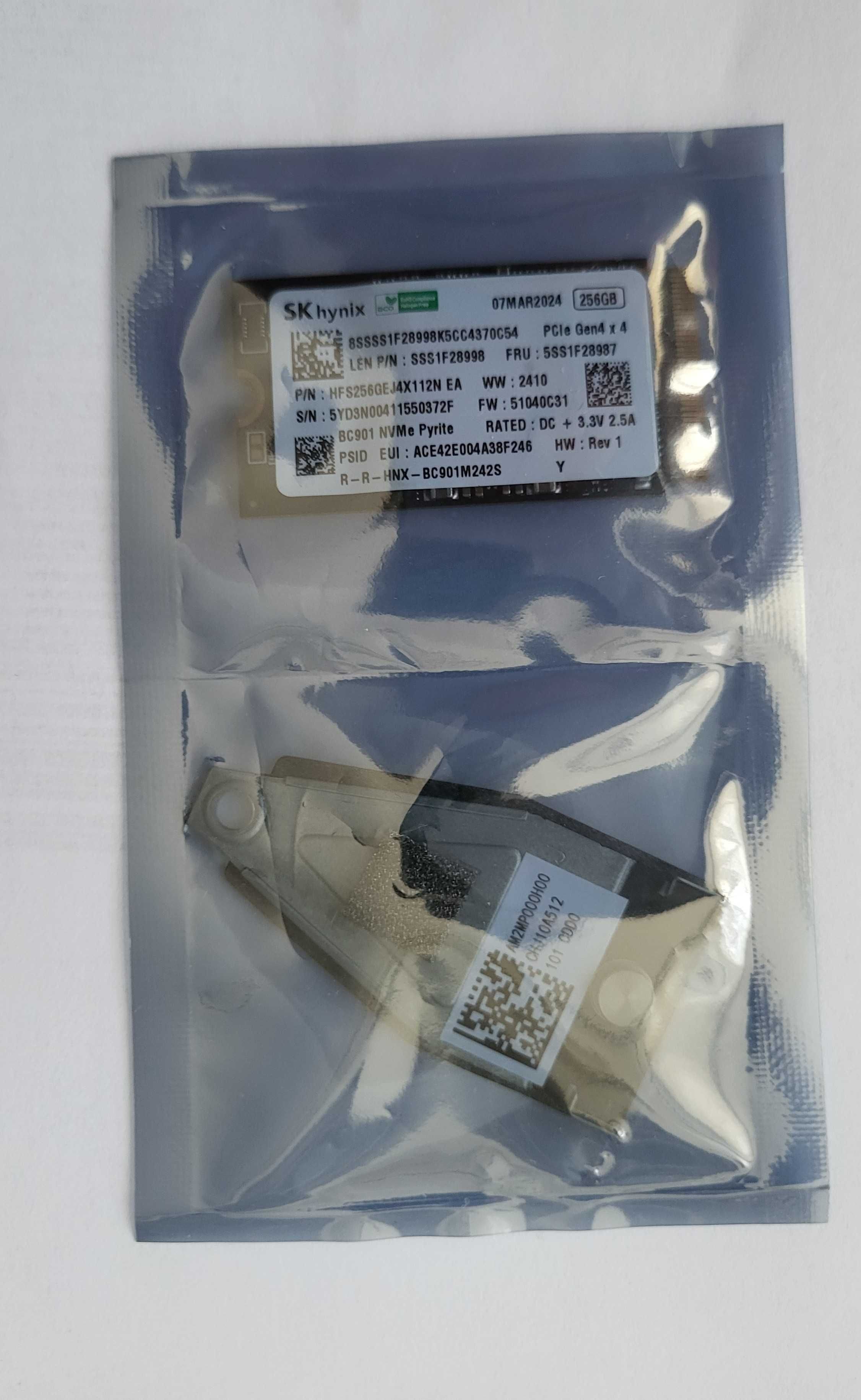 Памет SSD SK Hynix 256GB PCIe 4x4