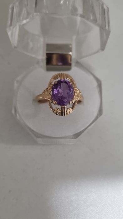 Vintage оригинален Съветски златен пръстен СССР