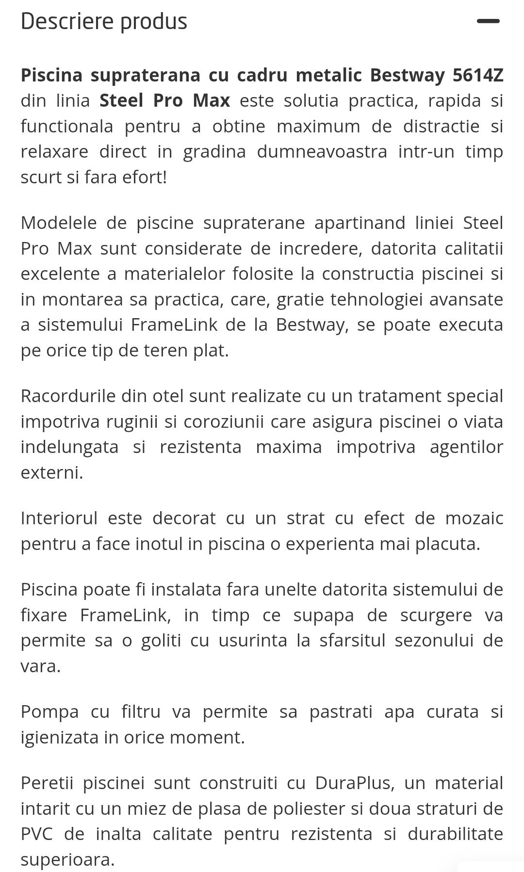 Piscină cu cadru metalic